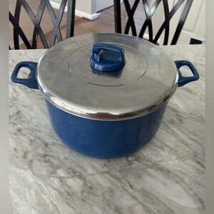 T-fal vintage Blue Cookware Pot with Lid